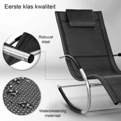 Sens Design Zonnebed - Ligbed - Weerbestendig - Zwart -Buitentuin Winkel 1200x1200 288