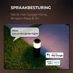 Calex Smart Outdoor LED Buitenlamp - Slimme Grondspot - Sokkellamp RGB En Warm Wit Licht- 4W - Zwart -Buitentuin Winkel 1200x1200 2902
