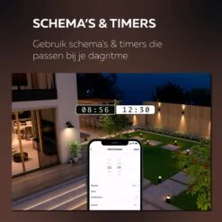 Calex Smart Outdoor LED Buitenlamp - Slimme Grondspot - Sokkellamp RGB En Warm Wit Licht- 4W - Zwart -Buitentuin Winkel 1200x1200 2903