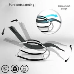 Sens Design Zonnebed - Ligbed - Weerbestendig - Antraciet -Buitentuin Winkel 1200x1200 294