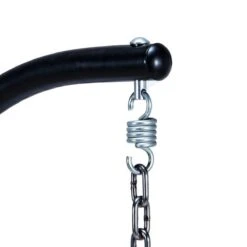 Merkloos Hangstoel Norway - Zwart Wicker & Touw Luxe Egg Hangstoel Met Dikke Antraciete Kussens Met Frame - Inklapbare Basket -Buitentuin Winkel 1200x1200 317