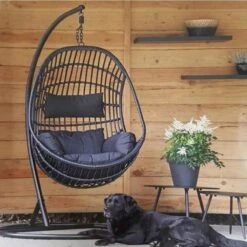 Hangstoel Sturdy Frame Zwart -Buitentuin Winkel 1200x1200 355