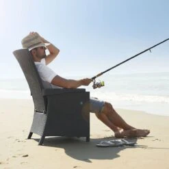 Allibert Vermont Verstelbare Tuinstoel - 64x68x107cm - Grafiet -Buitentuin Winkel 1200x1200 382