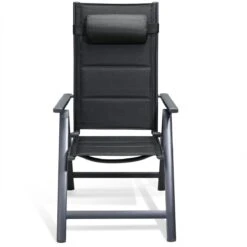 Casaria Tuinstoel Aluminium - 2 Stuks Inklapbaar - Antraciet -Buitentuin Winkel 1200x1200 385