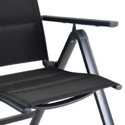 Casaria Tuinstoel Aluminium - 2 Stuks Inklapbaar - Antraciet -Buitentuin Winkel 1200x1200 388