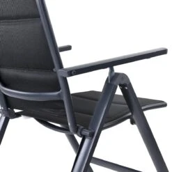 Casaria Tuinstoel Aluminium - 2 Stuks Inklapbaar - Antraciet -Buitentuin Winkel 1200x1200 389