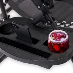 LifeGoods Opvouwbare Tuinstoelen - Verstelbaar Zonnescherm - 2 Stuks - 30°-90° Verstelbaar - Metaal - Zwart -Buitentuin Winkel 1200x1200 410