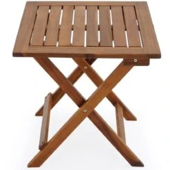 Merkloos EezyLife Houten Bijzettafel - 46x46x46cm - Acacia Hout - Tuintafel -Buitentuin Winkel 1200x1200 416