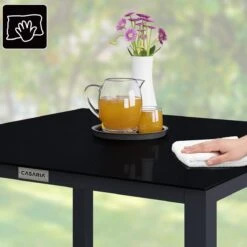 Casaria – Tuintafel – Aluminium – 90x90x75cm –Antraciet -Buitentuin Winkel 1200x1200 428