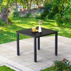 Casaria – Tuintafel – Aluminium – 90x90x75cm –Antraciet -Buitentuin Winkel 1200x1200 429