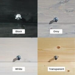 GoudmetHout Inklapbare Balkontafel - Balkonbar - Balkon Tafel - 99 Cm - Hout - Transparant Wash - Reling Smal -Buitentuin Winkel 1200x1200 471