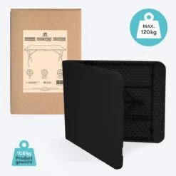 LifeGoods Klaptafel - Inklapbaar - 70x180cm - Verstelbare Vouwtafel - Weerbestendig - Zwart -Buitentuin Winkel 1200x1200 504