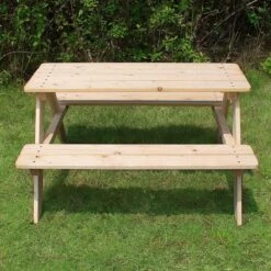 MaxxGarden Kinder Picknicktafel - 90x79x50cm - Hout -Buitentuin Winkel 1200x1200 512