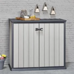 Keter Patio Store Opbergkast - 139,5x77x120cm - Grijs -Buitentuin Winkel 1200x1200 584
