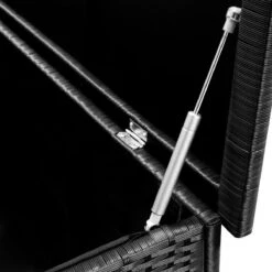 Casaria Wicker Opbergbox - Waterdicht 121,5cm Met Wielen - Grijs -Buitentuin Winkel 1200x1200 593