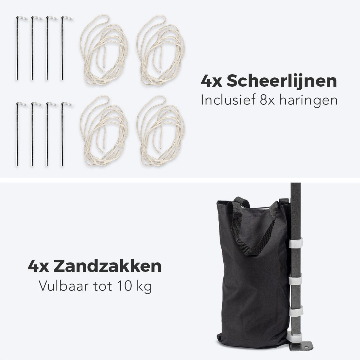 LifeGoods Partytent - 3x3 M - Zijwanden - Easy Up - Opvouwbaar - Waterdicht - Draagtas Met Wieltjes - Donkergrijs 13 LifeGoods Partytent - 3x3 M - Zijwanden - Easy Up - Opvouwbaar - Waterdicht - Draagtas Met Wieltjes - Donkergrijs - Afbeelding 11