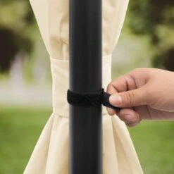 Tuinpaviljoen 3x3 M Waterdicht Paviljoen Met 4 Zijwanden Tuintent Ca. 180 G/m² Dakzeil In Crème Partytent -Buitentuin Winkel 1200x1200 634