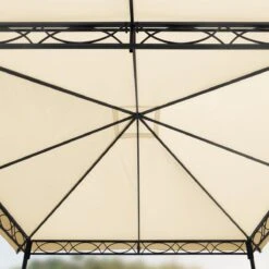 Tuinpaviljoen 3x3 M Waterdicht Paviljoen Met 4 Zijwanden Tuintent Ca. 180 G/m² Dakzeil In Crème Partytent -Buitentuin Winkel 1200x1200 636