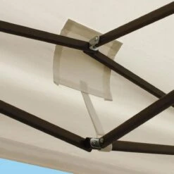 LifeGoods Partytent - 3x3 M - Zijwanden - Easy Up - Opvouwbaar - Waterdicht - Draagtas Met Wieltjes - Beige -Buitentuin Winkel 1200x1200 652