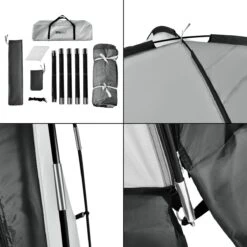 Pro-Tec Paviljoen Grästorp Met LED-verlichting 345x345x247 Cm Donkergrijs -Buitentuin Winkel 1200x1200 665