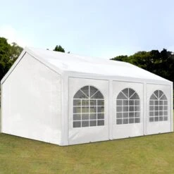 Hoogwaardige Partytent 3x6 M Van 240 G/m² PE Zeil Tuintent Feesttent Waterdicht In Wit -Buitentuin Winkel 1200x1200 672