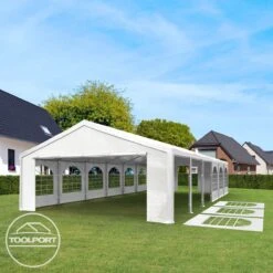 Hoogwaardige Partytent 3x6 M Van 240 G/m² PE Zeil Tuintent Feesttent Waterdicht In Wit -Buitentuin Winkel 1200x1200 675