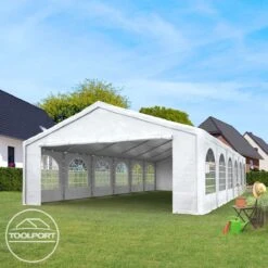 Hoogwaardige Partytent 3x6 M Van 240 G/m² PE Zeil Tuintent Feesttent Waterdicht In Wit -Buitentuin Winkel 1200x1200 677