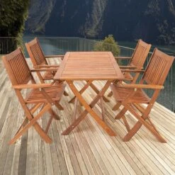 Merkloos Luxe Tuinset 'Sydney' - 5-delig - Acaciahout - FSC Gecertificeerd -Buitentuin Winkel 1200x1200 713