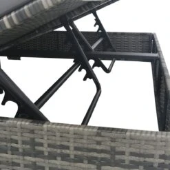 Prolenta Premium - Loungebed Met Parasol Poly Rattan Grijs -Buitentuin Winkel 1200x1200 716