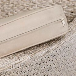 Casaria Polyrattan Tuinset - 4 Stoelen & Tafel 90x90 Cm - Beige Grijs -Buitentuin Winkel 1200x1200 730