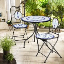 Merkloos Mozaïek Bistroset Neptun - 3-delig -Buitentuin Winkel 1200x1200 757