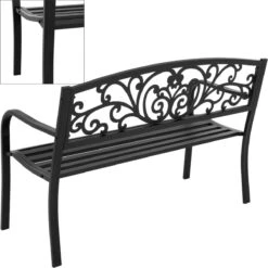 Pro Garden Tuinbank -127 X 60 - Metaal -Buitentuin Winkel 1200x1200 773