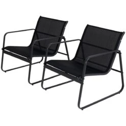 Tuin Meubelen Loungeset - 4 Persoons - Tuinset - Comfort - Zwart - Tafel Glazen Blad - Stoelen - Sofa - Bank - 4-delig -Buitentuin Winkel 1200x1200 800