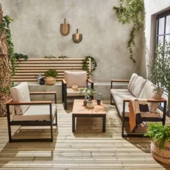 Loungeset 5 Plaatsen Van Aluminium En Eucalyptus – NAZCA – Antraciet Structuur, Lichtgrijs Kussens 17 Loungeset 5 Plaatsen Van Aluminium En Eucalyptus – NAZCA – Antraciet Structuur, Lichtgrijs Kussens -Buitentuin Winkel 1200x1200 816