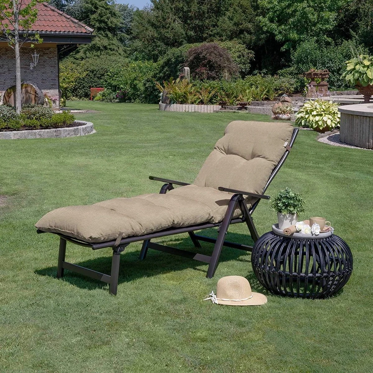 Beautissu Flair RL – Ligbedkussen Tuinkussen Ligstoel – Zonnebed Kussen Voor Tuin Meubelen 190x60x8 Cm Natuur 4 Beautissu Flair RL – Ligbedkussen Tuinkussen Ligstoel – Zonnebed Kussen Voor Tuin Meubelen 190x60x8 Cm Natuur - Afbeelding 2