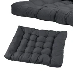 Merkloos En.casa Zitkussen Palletbank - 120 X 80 X 12 Cm - Donkergrijs -Buitentuin Winkel 1200x1200 901