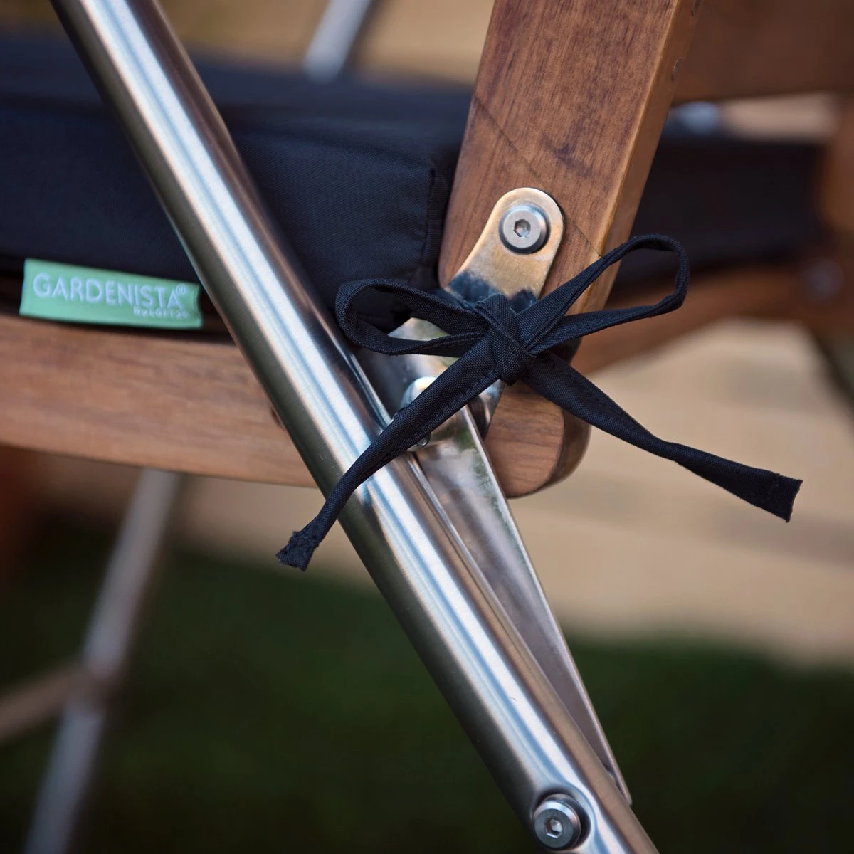 Gardenista Stoelkussen - Waterbestendige Tuinkussens Voor Binnen En Buiten - Zitkussen Met Lint - Kussens Voor Tuinstoel 4 Gardenista Stoelkussen - Waterbestendige Tuinkussens Voor Binnen En Buiten - Zitkussen Met Lint - Kussens Voor Tuinstoel - Afbeelding 2