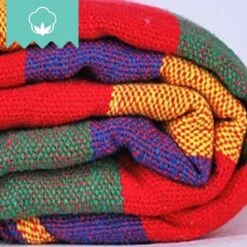 Dubbele Hangmat Rood Met Spreidstok - 1 Of 2 Persoons - Lig Oppervlak 190x150cm - Lengte 260cm -Buitentuin Winkel 1200x1200 969