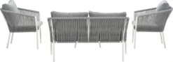 Garden Impressions Fleurie Loungeset 4-delig - Rope - Mat Wit/ Licht Grijs -Buitentuin Winkel 1200x431