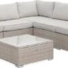 Alice's Garden Loungeset Napoli - 5 Plaatsen - Wicker - 6 Elementen - Beige/Beige -Buitentuin Winkel 1200x462 1