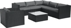 Intimo Garden Levanzo Loungeset – Zwart - 5 Tot 6 Persoons -Buitentuin Winkel 1200x471