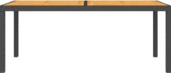 VidaXL Tuintafel 150x90x75 Cm Poly Rattan En Acaciahout Zwart -Buitentuin Winkel 1200x509 1