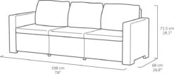 Allibert California Loungeset - 5 Personen - Cappuccino -Buitentuin Winkel 1200x512 1