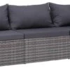 VidaXL 3-delige Loungeset Met Kussens Poly Rattan Grijs -Buitentuin Winkel 1200x540