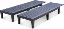 Set Van 2 Ligstoelen, PIA, Ligstoel Met Verschillende Standen, Van Kunststof, Zwart 8 Set Van 2 Ligstoelen, PIA, Ligstoel Met Verschillende Standen, Van Kunststof, Zwart -Buitentuin Winkel 1200x552 1