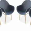 Alice's Garden Kuipstoelen CELEBES - Set Van 4 - Acacia En Kunststof - Grijs -Buitentuin Winkel 1200x565