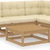 VidaXL 5-delige Loungeset Met Kussens Massief Grenenhout -Buitentuin Winkel 1200x566 1