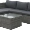 MaxxGarden Loungeset – Rattan Hoekset - 4 Persoons - Incl. Salontafel - Grijs -Buitentuin Winkel 1200x580
