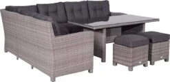 Garden Impressions Jaru Lounge Dining Set - Extra Luxe Kussens -Buitentuin Winkel 1200x581