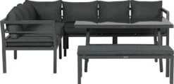 Blakes Lounge Diningset - 4 Delig - Donker Grijs -Buitentuin Winkel 1200x583 3